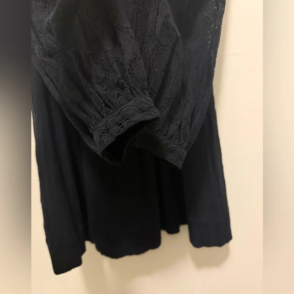 Alix of Bohemian Black Winslow Shadow Lace Dress